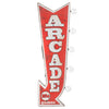 Vintage Arcade Games LED Marquee Arrow Sign (25” x 9”)
